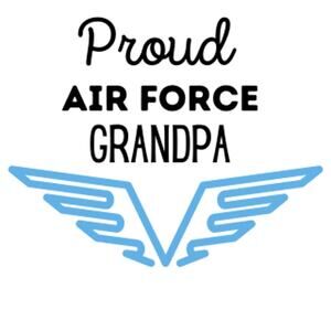 Proud Air Force Grandpa Car Decal Sticker